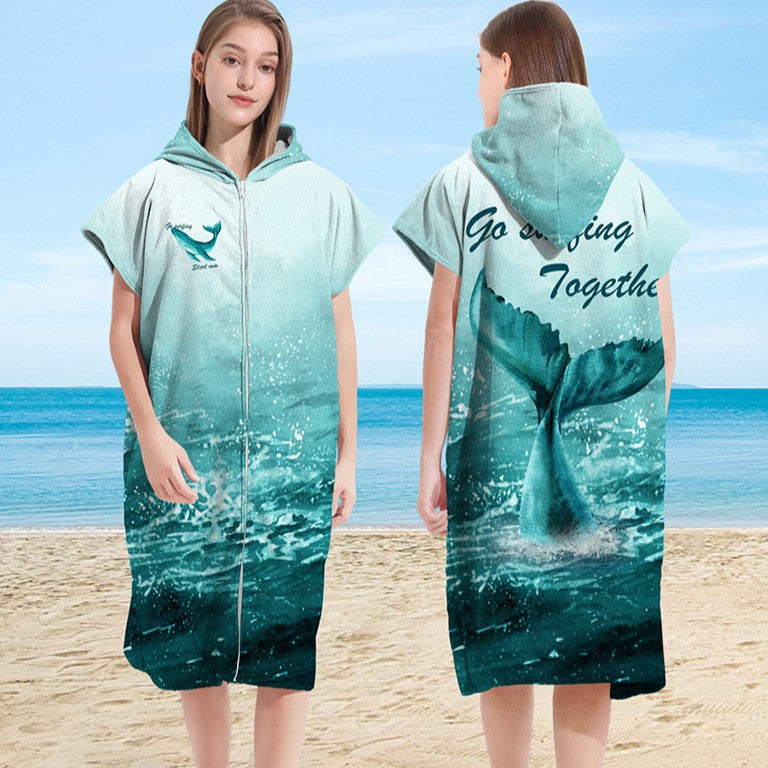 Hooded Microfiber Changing Towel