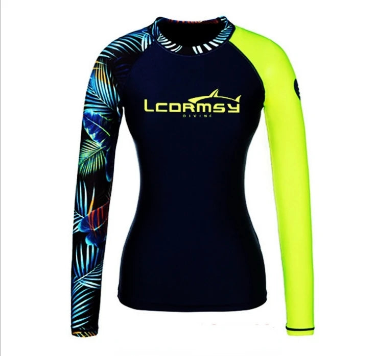 Ladies Rash Guard Long Sleeve Top