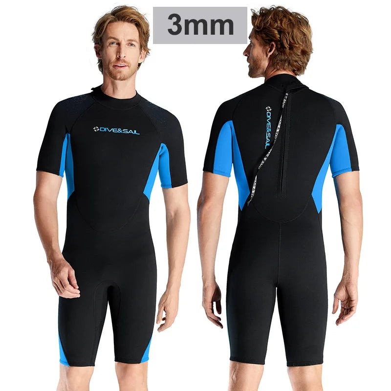 Ladies and Men's 3mm Shortie Wetsuit