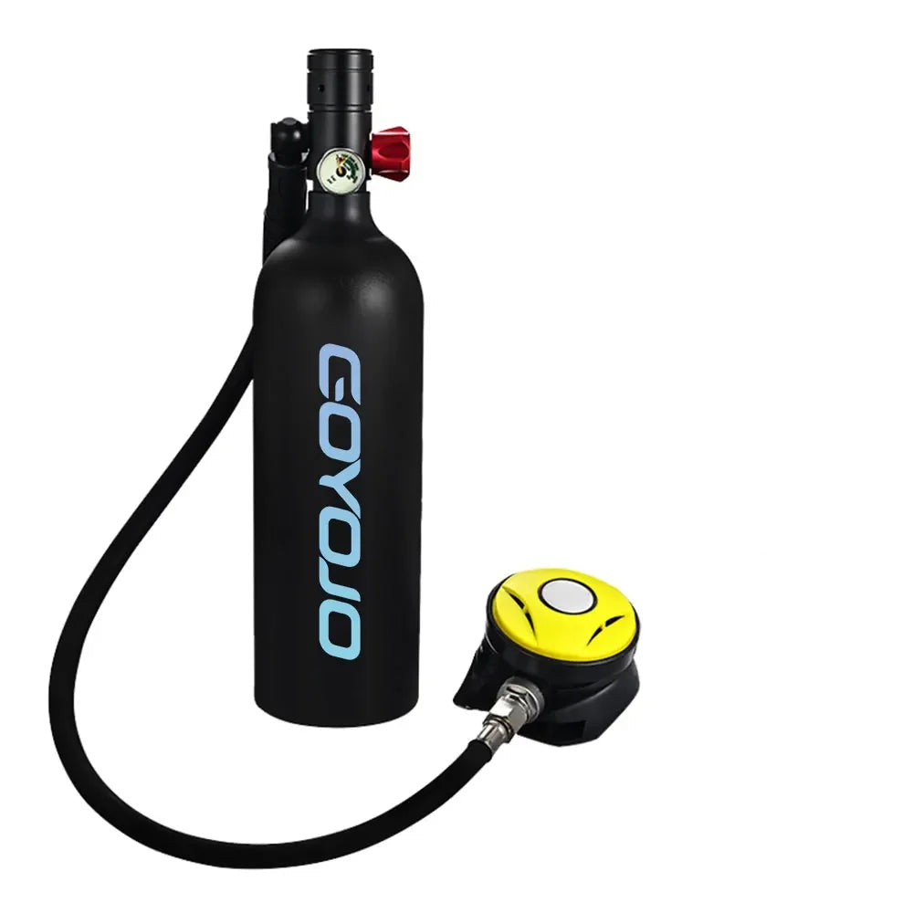 Single 1 Liter (7.06 cuft) Self Fill Mini Scuba Cylinder