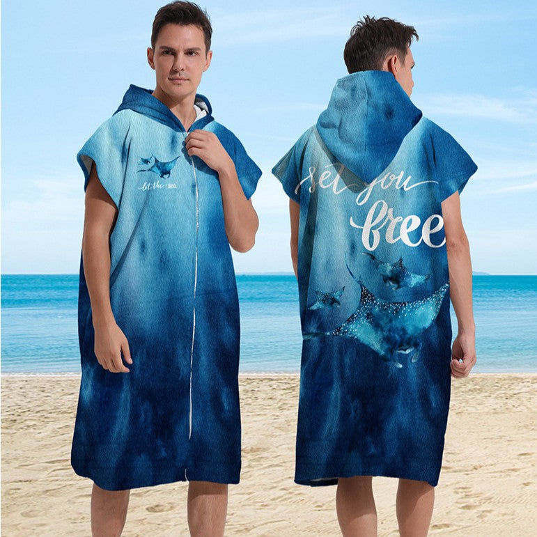 Hooded Microfiber Changing Towel