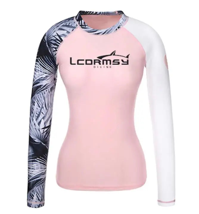 Ladies Rash Guard Long Sleeve Top