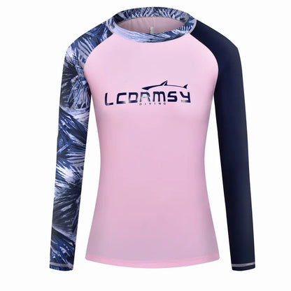 Ladies Rash Guard Long Sleeve Top