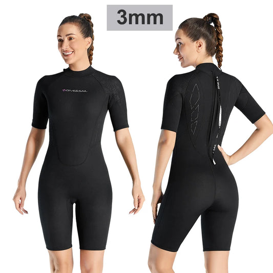 Ladies and Men's 3mm Shortie Wetsuit