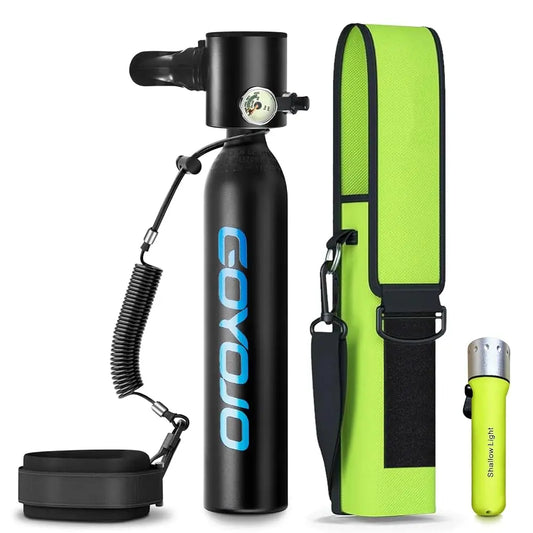 Single 0.5 Liter (3.53 cuft) Self Fill Mini Scuba Cylinder