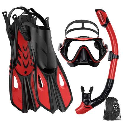 Diving Mask, Snorkel and Fins Set