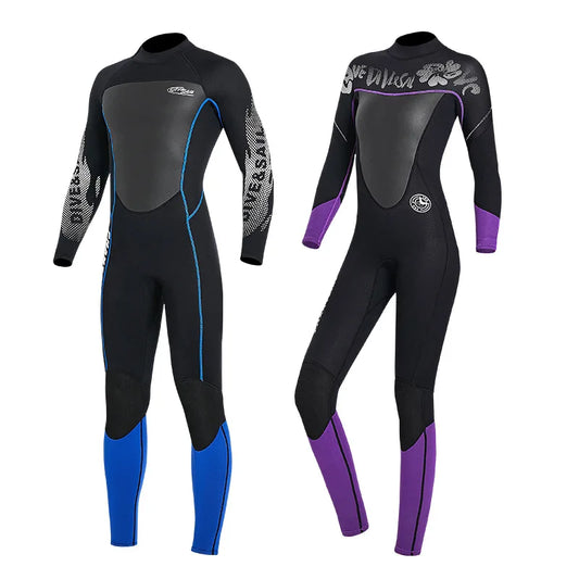 Ladies and Men's Full Body 3mm Wetsuit