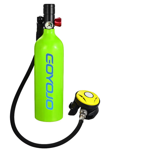 Single 1 Liter (7.06 cuft) Self Fill Mini Scuba Cylinder